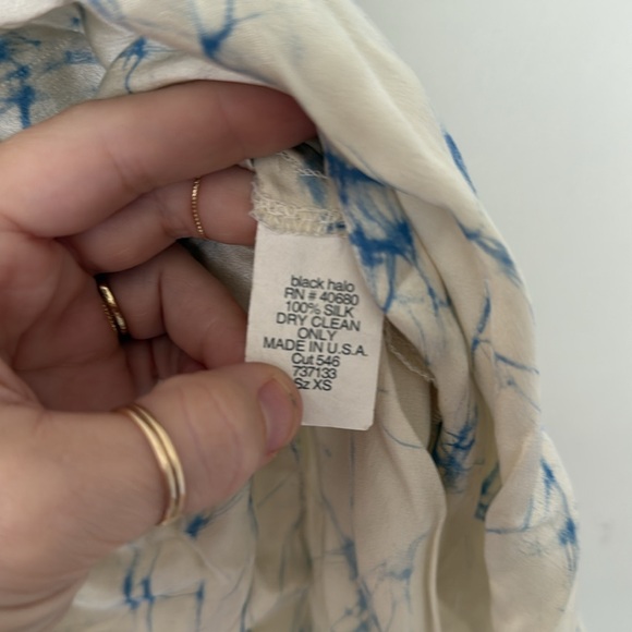 Black Halo Silk Halter Top - XS - Picture 5 of 5